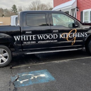 White Wood Truck