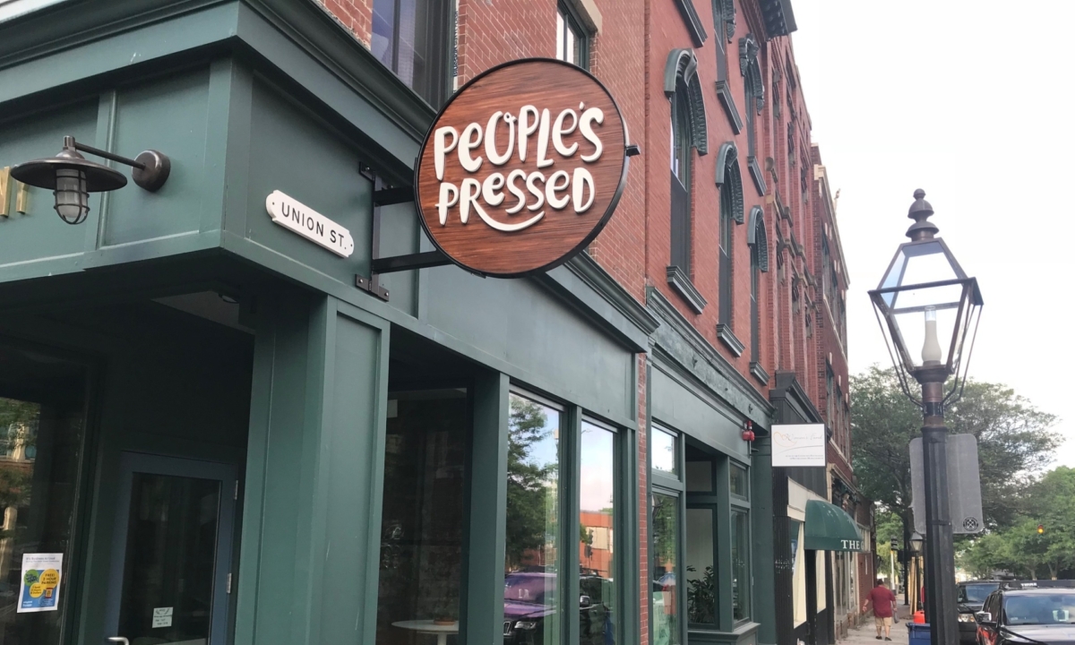 Peoples pressed sign by zebra visuals plymouth