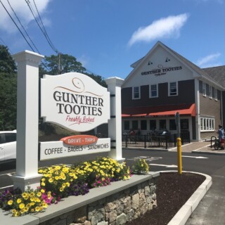 Gunther tooties sign by zebra visuals plymouth
