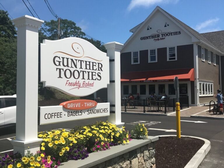 Gunther tooties sign by zebra visuals plymouth
