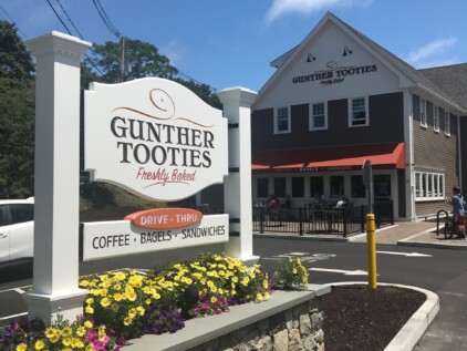 Gunther tooties sign by zebra visuals plymouth