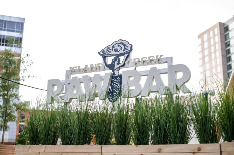 Island creek raw bar boston seaport signs zebra visuals 010