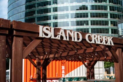 Island creek raw bar boston seaport signs zebra visuals 002