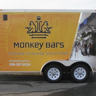 Truck lettering plymouth south shore zebra visuals MB Trailer