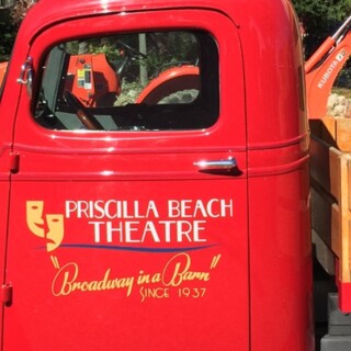 Truck lettering plymouth south shore zebra visuals Priscilla Beach Theatre