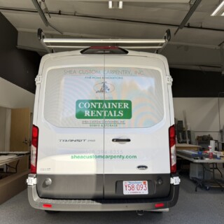 Truck lettering plymouth south shore zebra visuals Shea Window Perf