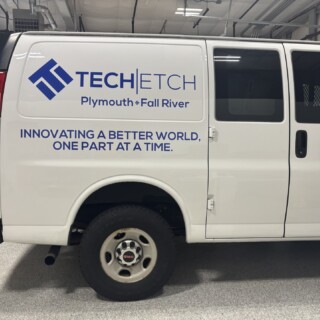 Truck lettering plymouth south shore zebra visuals Tech Etch