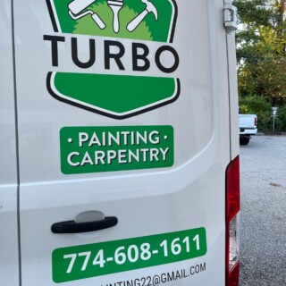 Truck lettering plymouth south shore zebra visuals Turbo Back