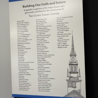 Trinity Church Newport RI Donor Plaque