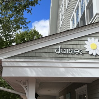Daisies custom sign in pinehills plymouth by zebra visuals