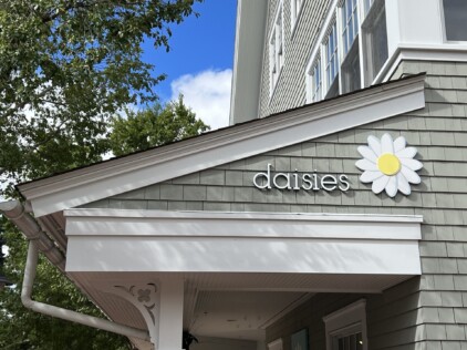 Daisies custom sign in pinehills plymouth by zebra visuals