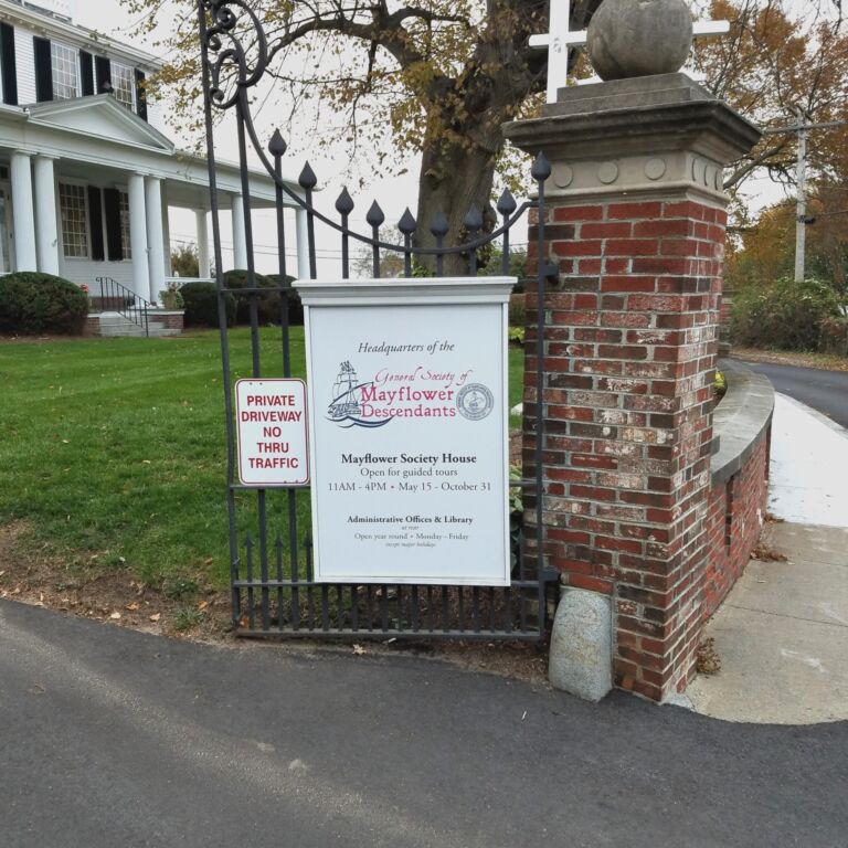 Mayflower Society Sign edited
