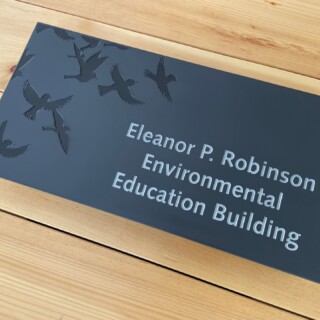 Elenor P. Robinson Enviornmental Education Building Plaque
