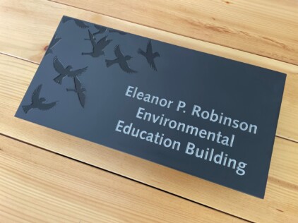 Elenor P. Robinson Enviornmental Education Building Plaque