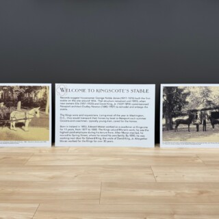 Welcome to Kingscote's Stable Signage by Zebra Visuals