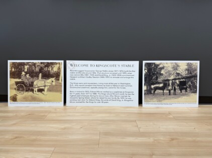 Welcome to Kingscote's Stable Signage by Zebra Visuals
