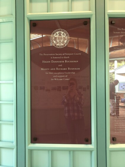 The Preservation Society of Newport County Donor Sign