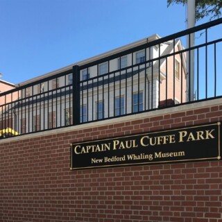 Captain Paul Cuffe Park New Bedford Whaling Museum Sign