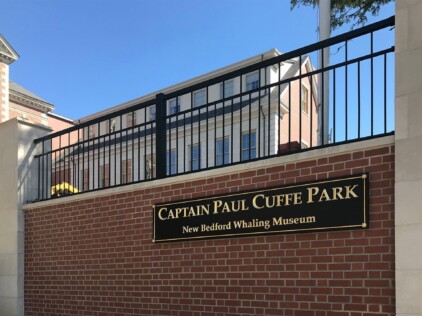 Captain Paul Cuffe Park New Bedford Whaling Museum Sign