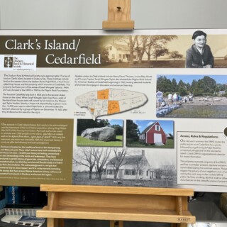 Clarks Island Museum Display Signs by Zebra Visuals Plymouth MA