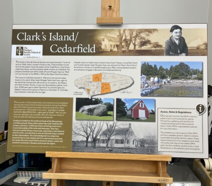 Clarks Island Museum Display Signs by Zebra Visuals Plymouth MA