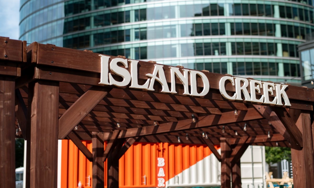 Island Creek Oysters Raw Bar Seaport Boston Signs by Zebra Visuals