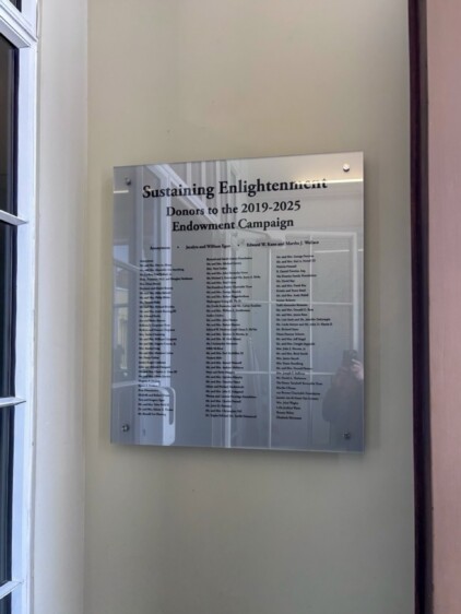 Redwood Library Donor Plaque