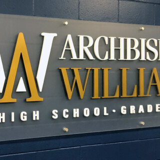 Archbishop Williams Conference Main Sign