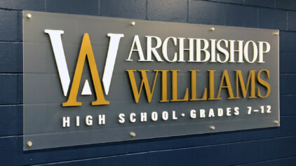 Archbishop Williams Conference Main Sign