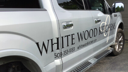 White Wood Kitchens Silver Truck