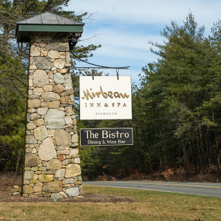 Mirbeau Spa Pylon Sign Plymouth Mass by Zebra Visuals