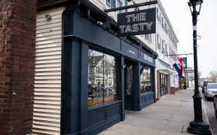 The Tasty Sign Historic District Downtown Plymouth Mass