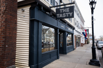 The Tasty Sign Historic District Downtown Plymouth Mass