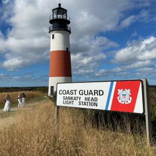 Nantucket Coast Guard Station sign by Zebra Visuals Plymouth