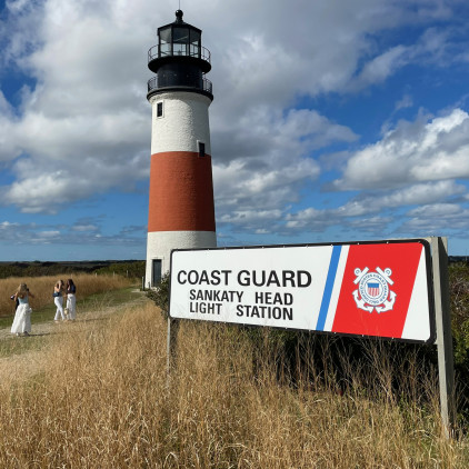 Nantucket Coast Guard Station sign by Zebra Visuals Plymouth