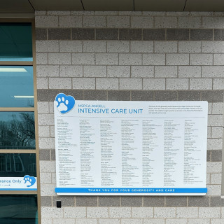 Mspca angell wall donor plaque