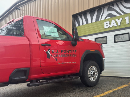 Truck lettering plymouth south shore zebra visuals Pontiff Passenger