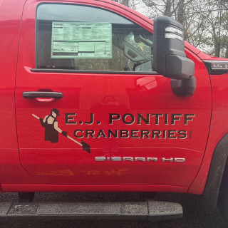 Truck lettering plymouth south shore zebra visuals Pontiff RH Close