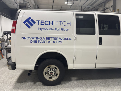 Truck lettering plymouth south shore zebra visuals Tech Etch