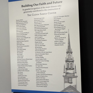 Trinity Church Newport RI Donor Plaque