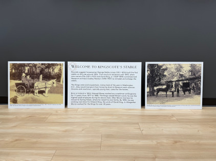 Welcome to Kingscote's Stable Signage by Zebra Visuals
