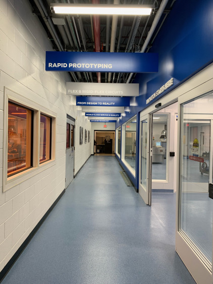 Interior signage and graphics