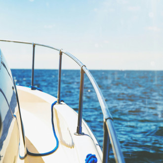 Power boat on the water